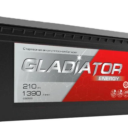 Аккумулятор GLADIATOR Energy 6СТ-210L(4) конус